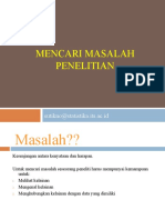 Mencari Masalah