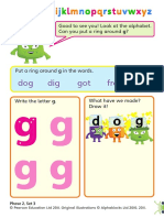 Alphablocksactivitysheets G