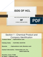 MSDS of HCL