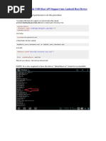 How To Enable USB Host API Support
