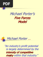 Michael Porter's: Five Forces Model