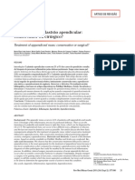 Tratamento do plastrão apendicular: conservador ou cirúrgico