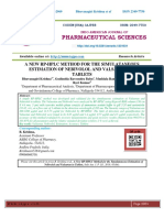 A NEW RP-HPLC METHOD FOR THE SIMULATANEOUS ESTIMATION OF NEBIVOLOL AND VALSARTAN IN TABLETS