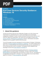 End User Devices Security Guidance - Windows 10