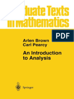 Arlen Brown - Introduction To Analysis