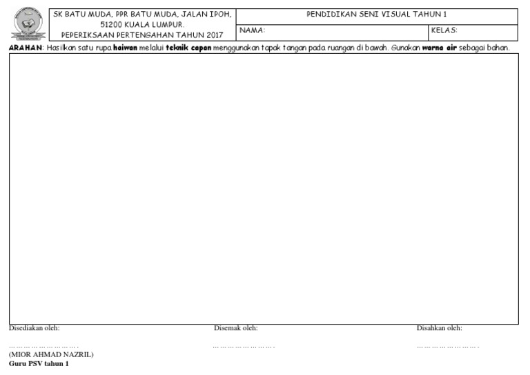 Soalan Psv Tahun 1 Pdf