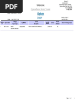 Expense Report Receipt Traveler: Versar, Inc