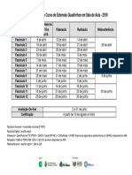 Calendário Do Curso de Extensão Quadrinhos em Sala de Aula PDF