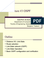 Lecture #3 OSPF: Department of Computer Engineering, Faculty of Engineering, Kasetsart University, Bangkok, Thailand