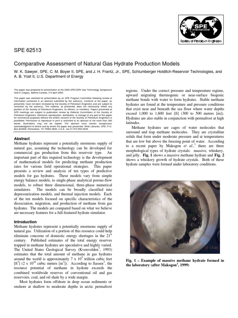 Review of Methane Hydrate Production Models | PDF | Petroleum Reservoir ...