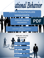 Sistem Pengendalian Manajemen Perilaku Dalam Organisasi