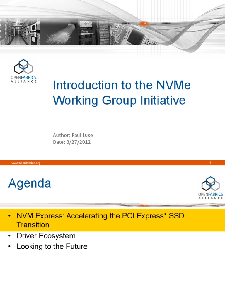 2012 Workshop Tues NVME Windows PDF | PDF | Solid State Drive | Intel