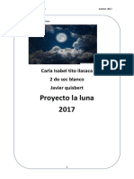 Colegio Maria inmaculada Gestión 2017 Proyecto la luna