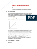 Viscosidad en Fluidos Newtonianos