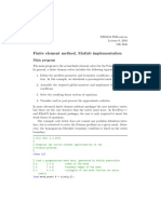 Finite Element Method, Matlab Implementation: Main Program