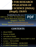Achievements of CRAVS