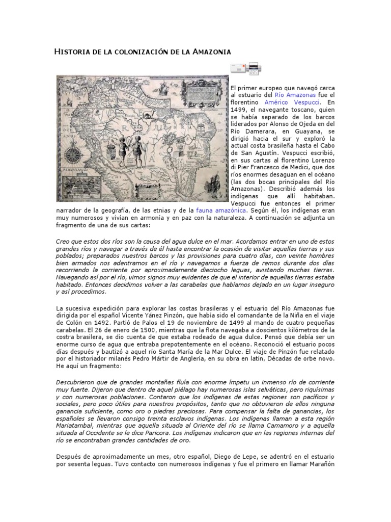 Historia de la colonización amazónica | PDF | Deforestación ...