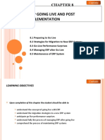 Erp Going Live and Post Implementation