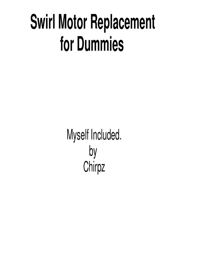 Swirl Motor PDF Electrical Connector Machines