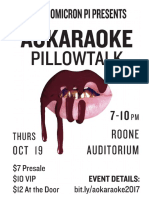 Aoii Aokaraoke Flyer