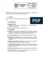 Procedimiento de Auditoria Interna