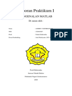 Cover Laporan Praktikum I