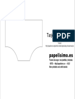 Molde Tarjeta Pañal Baby Shower Interior PDF