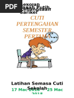 Latihan Cuti Pertengahan Semester Pertama