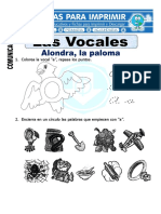 Ficha de Las Vocales para Primaria