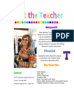Meet The Teacher 1