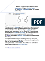 Organic Chemistry Chemical Compounds Hydroxyl Group O H Bonded Aromatic Hydrocarbon Phenol