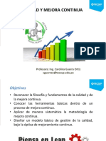 Linea de Tiempo Curso Calidad y Mejora Continua 2018-i