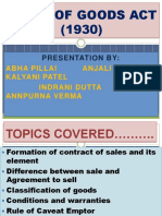 Sales of Goods Act (1930) : Presentation by