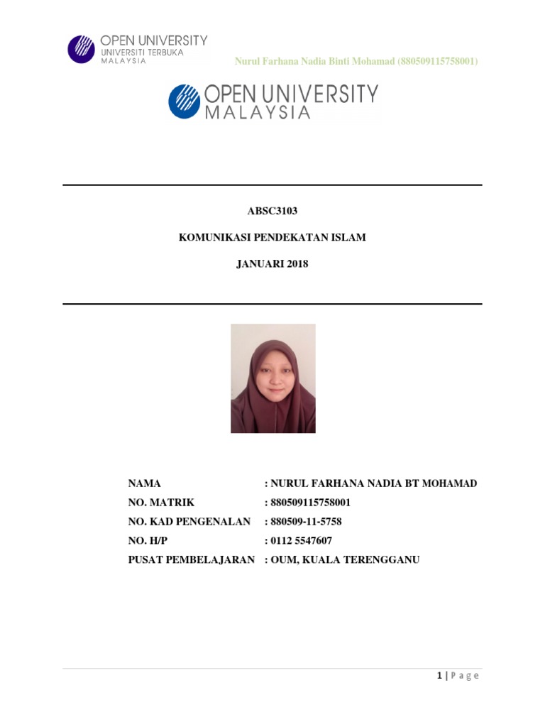 Absc3103 Nurul Farhan Nadia Bt Mohamad 880509115758001 Pdf