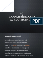 Caracteristicas Del Adolescente