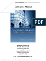 Consumer Behavior Building Marketing Strategy 12th Edition Hawkins Solutions Manual