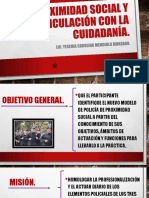 Proximidad Social y Vinculación Con La Cuidadanía. Resumido.