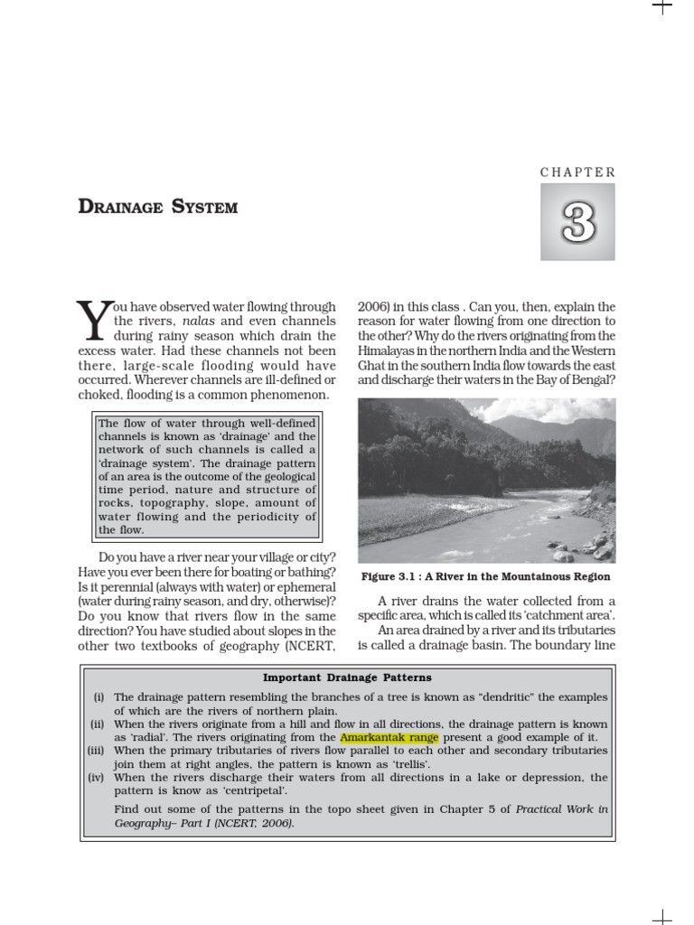Indian Drainage System Overview | PDF | Himalayas | Drainage Basin