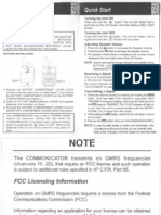 Bellsouth 2231 Frs Gmrs Radio Instructions