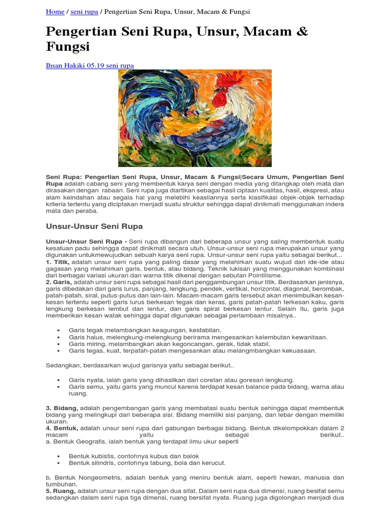 Jenis Fungsi Dan Unsur Seni Budaya Nusantara Jenis Fungsi Dan Unsur Seni Budaya Nusantara