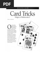 Card Tricks Magic or Math