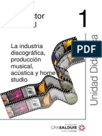 La Industria Discografica, Productor Musical, Equipo, y Home Studio PDF