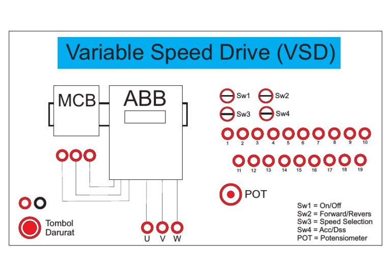 VSD Control and Emergency Button Diagram | PDF