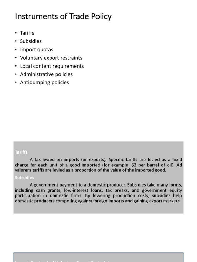 Political Economy of International Trade | PDF