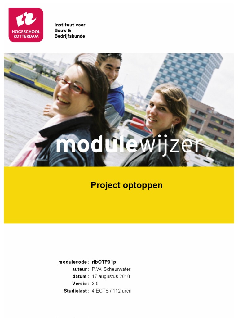Modulewijzer Optoppen 20100817 v3 | PDF