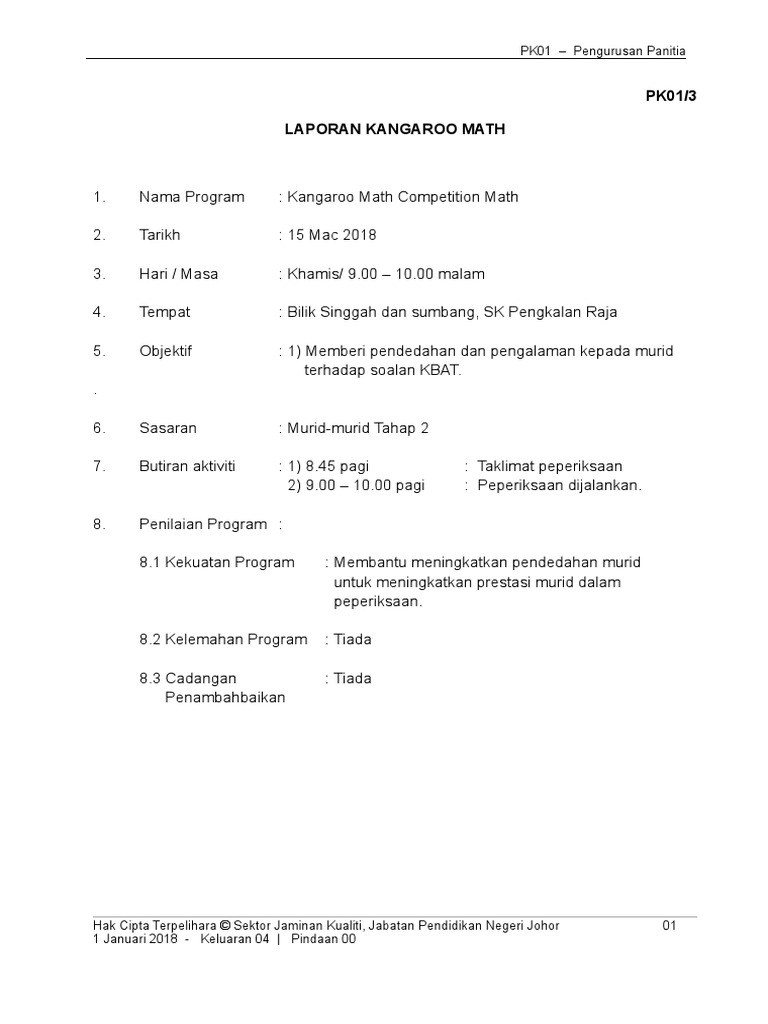 Kangaroo Math Pdf