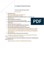 Task 1: Diagnostic Assessment Interview