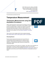 Temperature Measurement: Temperature Measurements Using Data Acquisition Processors