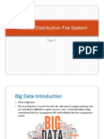 Topic 1 - Hadoop Distribution File System Part I Version 1.0