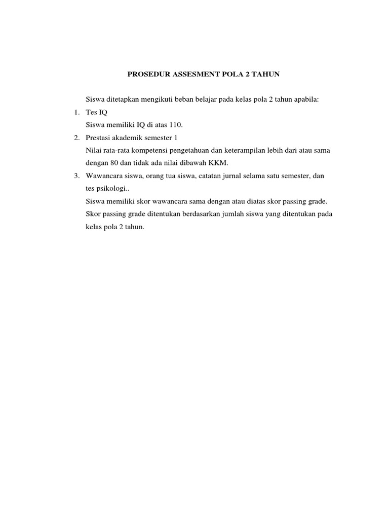 KisiKisi Wawancara Siswa Dan Orang Tua PDF